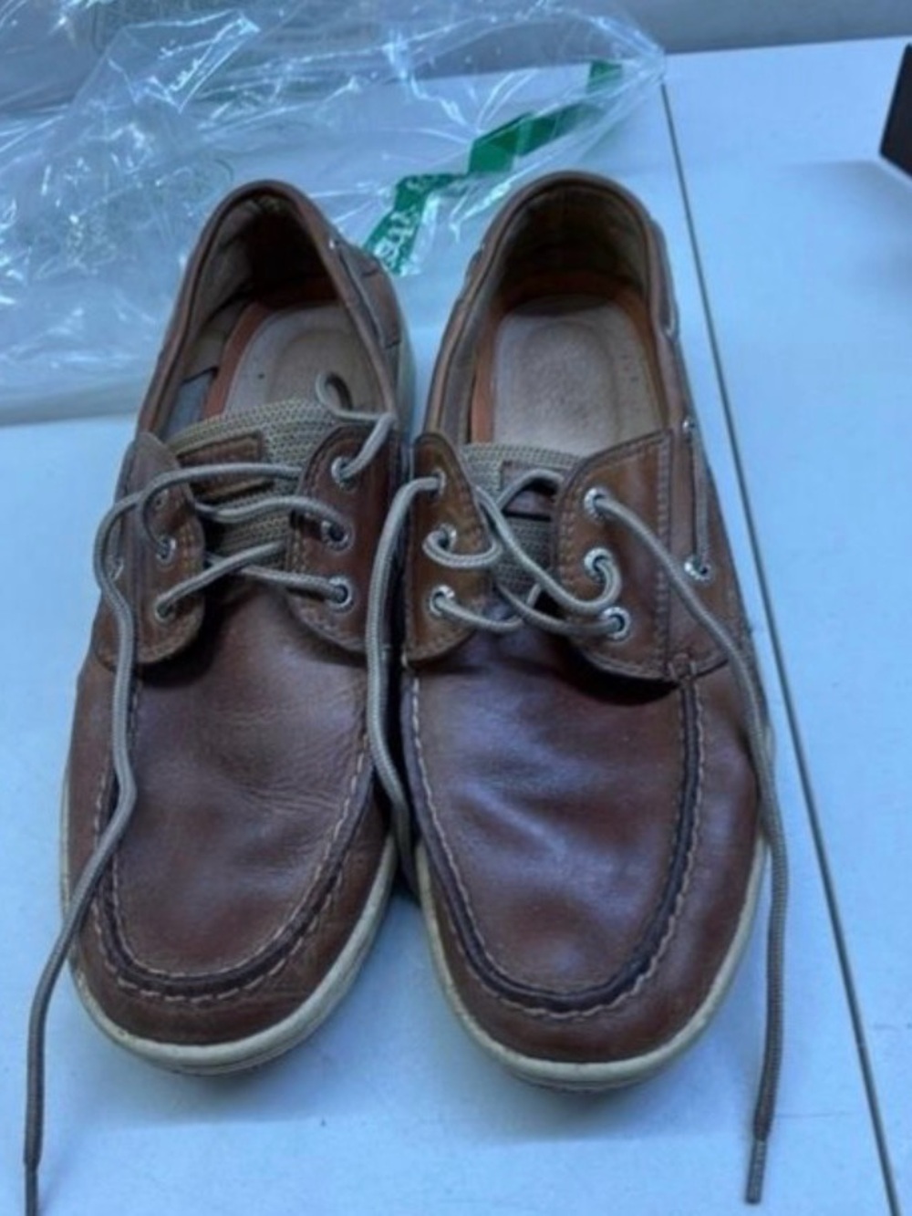 Sperry Men's Brown Leather Lace-Up Boat Shoes